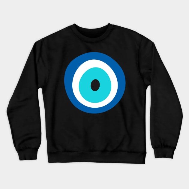 Evil Eye Blue Crewneck Sweatshirt by OHH Baby